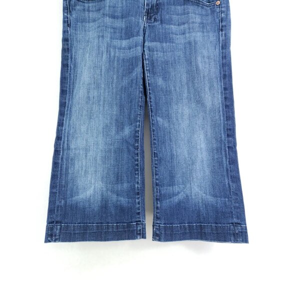 7 For All Man Kind Denim Capri Women's Size 30 - Picture 5 of 7